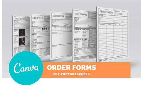 Order Form Templates for Photographers for CANVA *Sports, Albums, Dance, School Order Forms & More*