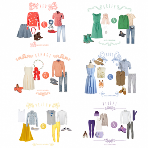 Colors Of The Rainbow | What to Wear Guides Engagement