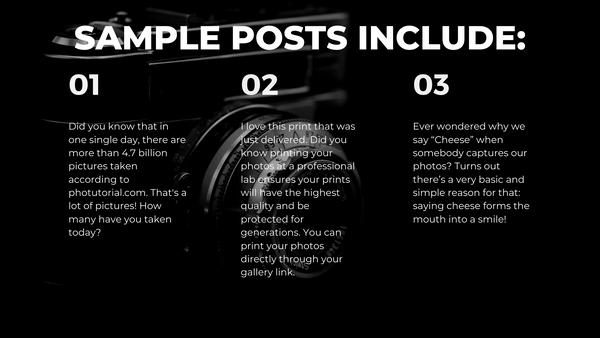 *NEW IN 2022* June Social Media Content for Photographers *Copy-Paste-Post*  Photography Captions