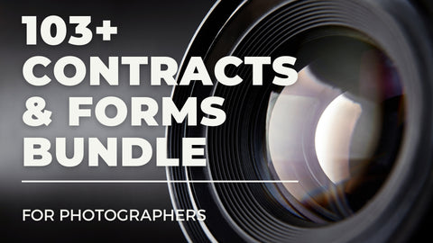 103 Photography Contracts & Forms Bundle for Photographers + BONUS Tax Sheets
