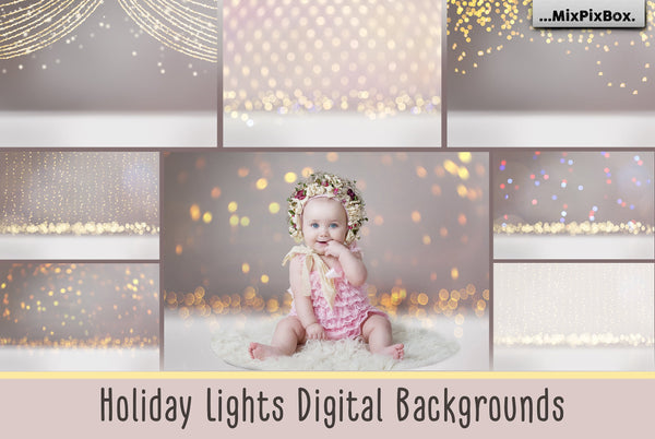Holly Jolly Holiday Backdrops & Overlays