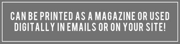 Portrait Client Guide, Welcome Packet Template, Magazine Template