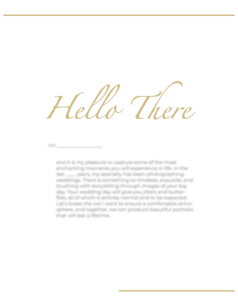 Elopement Client Guide | Welcome Packet Template