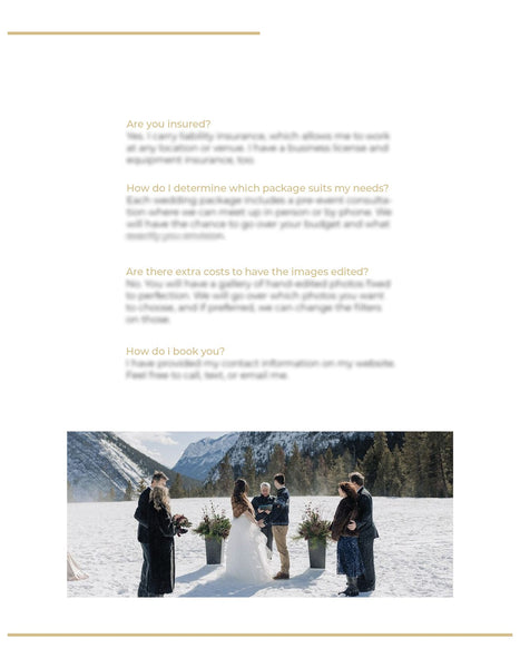 Elopement Client Guide | Welcome Packet Template