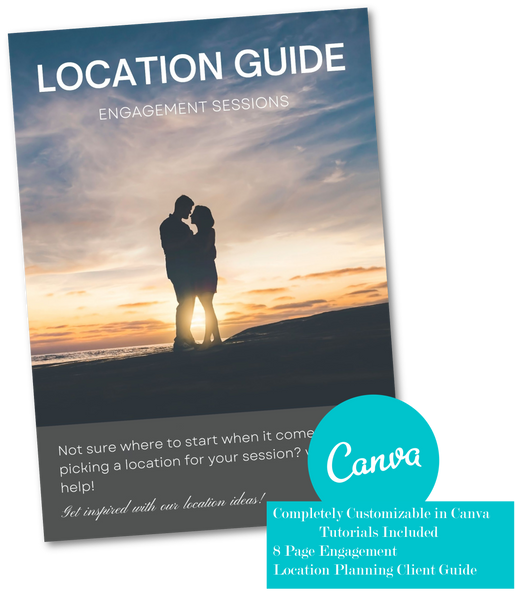 Location Planning Guide for Photography Clients for CANVA: HUGE BUNDLE