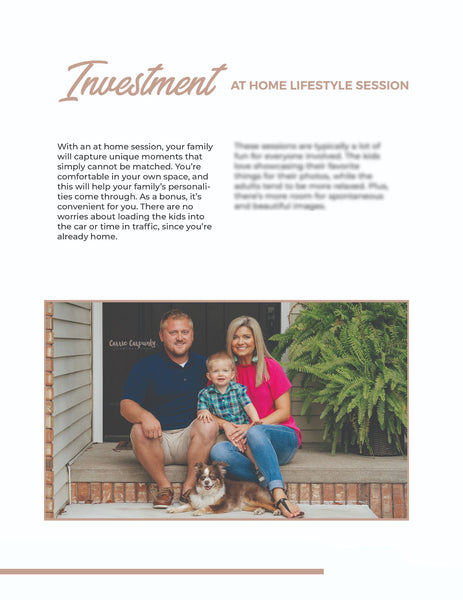 Family Client Guide |  Magazine Welcome Packet Template | PSD Templates