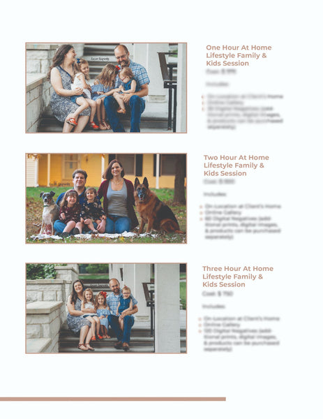 Family Client Guide |  Magazine Welcome Packet Template | PSD Templates