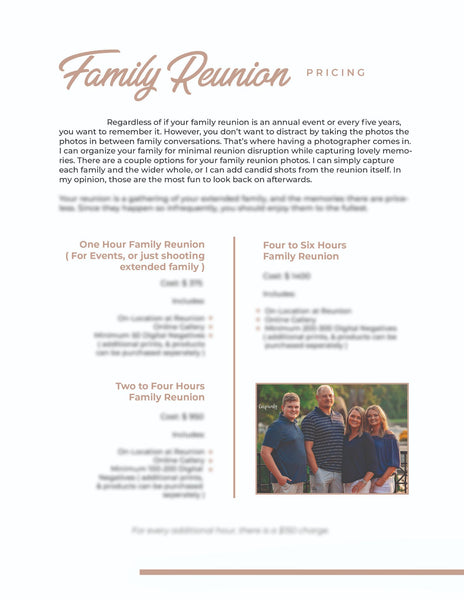 Family Client Guide |  Magazine Welcome Packet Template | PSD Templates
