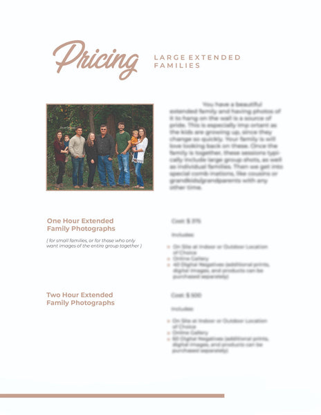 Family Client Guide |  Magazine Welcome Packet Template | PSD Templates