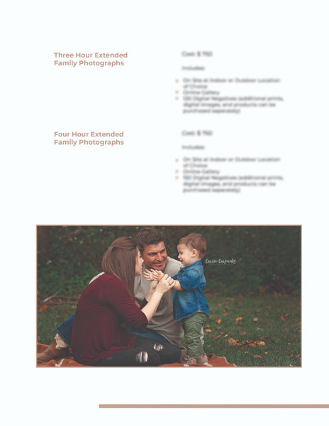 Family Client Guide |  Magazine Welcome Packet Template | PSD Templates