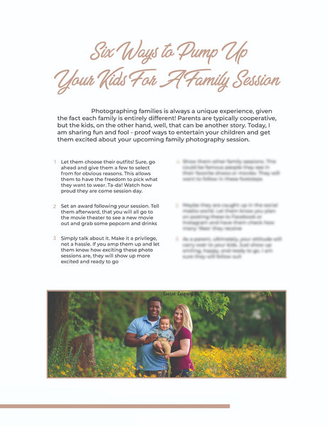 Family Client Guide |  Magazine Welcome Packet Template | PSD Templates