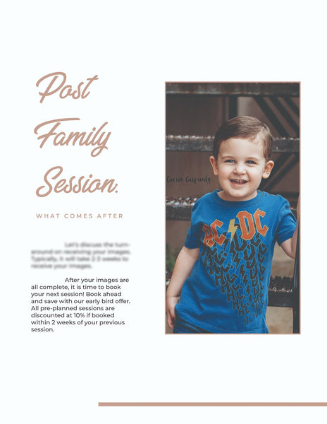 Family Client Guide |  Magazine Welcome Packet Template | PSD Templates