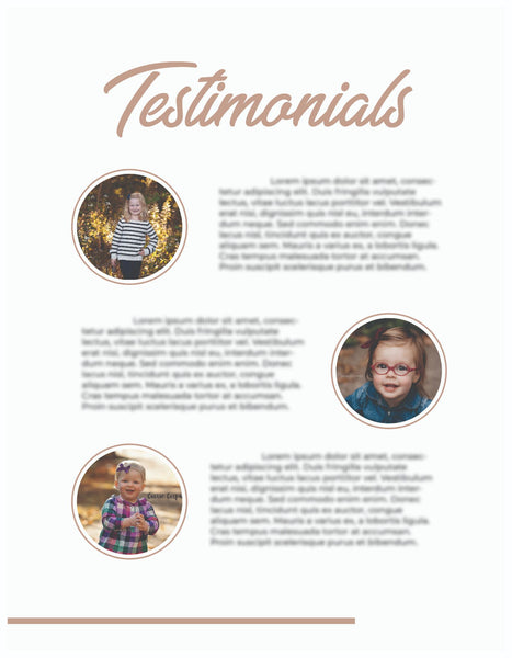 Family Client Guide |  Magazine Welcome Packet Template | PSD Templates