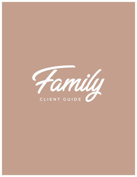 Family Client Guide |  Magazine Welcome Packet Template | PSD Templates