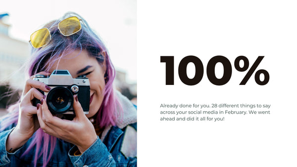 February Social Media Content for Photographers *Copy-Paste-Post*  Already done for you!