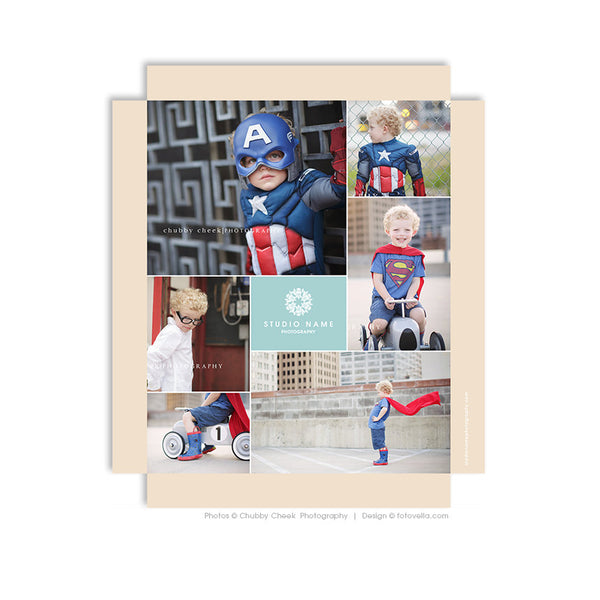 Artsy Couture Presentation Box Template - 8x10 - Custom Packaging Photoshop Template - 1212