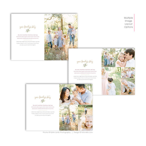 Photography Marketing Card - Promo Card Template - Folded Card for Photographers - JOY - 1554