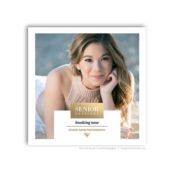 Senior Photography Marketing Card Template - Digital Marketing Board - Social Media Marketing - MODERN SENIOR 2 - 1570