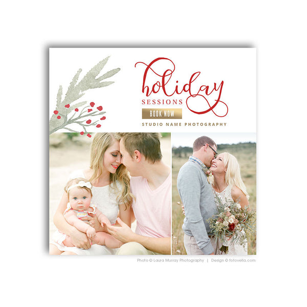 Holiday Mini Session Marketing Board - Digital Marketing Board - HOLIDAY JOY 4 - 1583