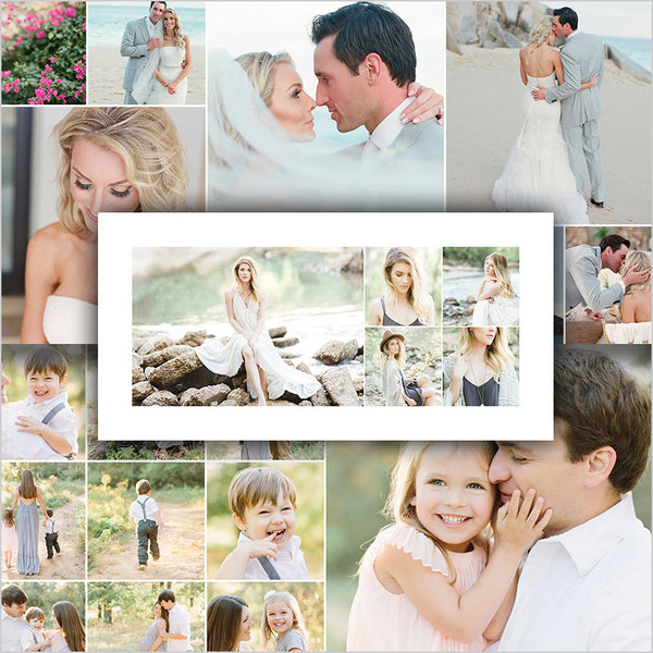 Print Photo Collage Template - Storyboard - 10x20 Collage - 48 Pack For Photographers - STORYLINE - 1539