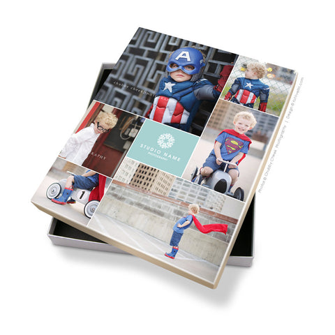 Artsy Couture Presentation Box Template - 8x10 - Custom Packaging Photoshop Template - 1212