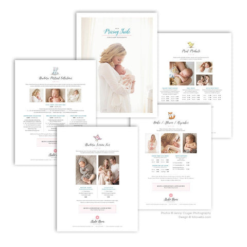 Newborn Photographer Price List - Pricing Guide Template - Newborn Photography - Baby Photographer - BABY LOVE - 1508