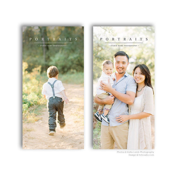 Photography Marketing Card Template - 4x8 Rack Card Template - For Photographers - JOY - 1555