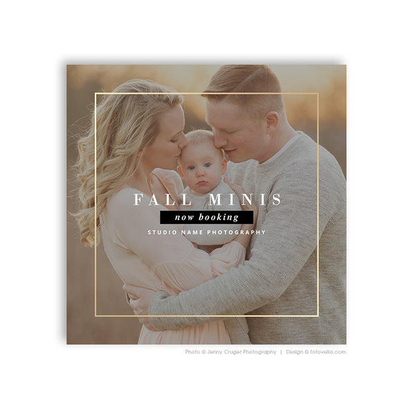 Fall Mini Session Marketing Template - Photography Digital Marketing Board - MODERN MINIS 1 - 1562