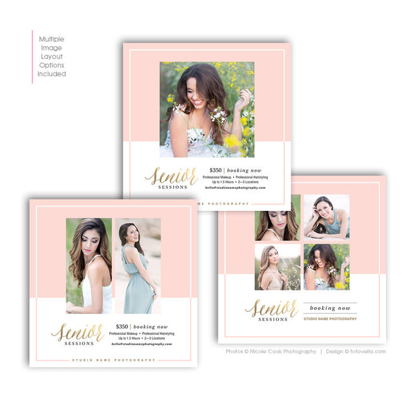Senior Photography Marketing Template - Digital Marketing Template - SIGNATURE 3 - 1574