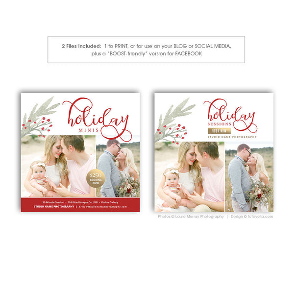 Holiday Mini Session Marketing Board - Digital Marketing Board - HOLIDAY JOY 4 - 1583