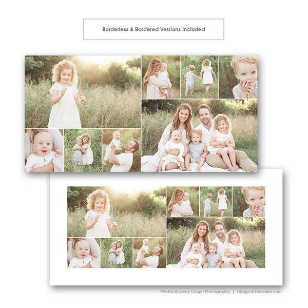 10x20 Photo Collage Storyboard Template - For Photographers - Photoshop Required - STORYLINE - 1531