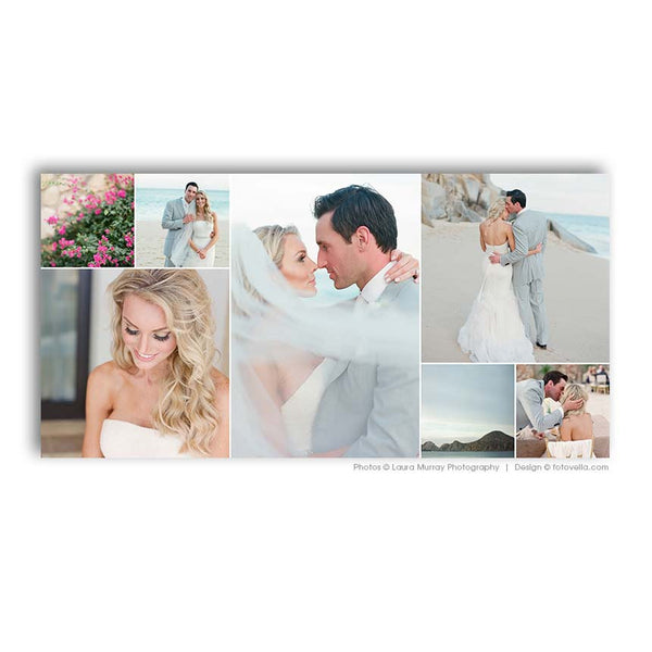 10x20 Photo Collage Storyboard Template - For Photographers - Photoshop Required - STORYLINE - 1535