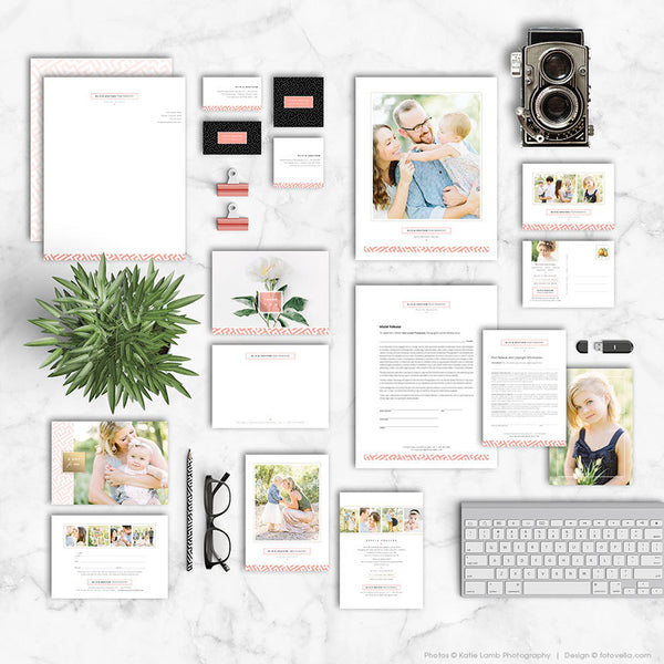 Photographer Marketing Template Set - Photography Branding Set - OLIVIA - 1631