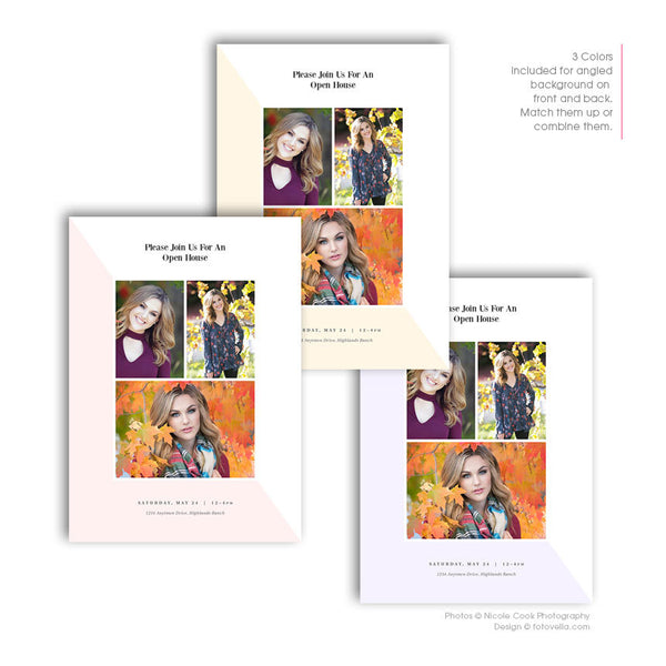 Senior Graduation Announcement Card - Senior Grad Card - Open House Invite - 5x7 Flat Card - Senior Boy or Senior Girl  -  - 1637