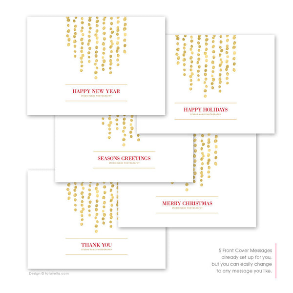 Photographer Thank You Card - Folded Thank You Card Marketing Template For Photographers - SHIMMER - 1613