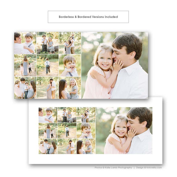 10x20 Photo Collage Storyboard Template - For Photographers - Photoshop Required - STORYLINE - 1530