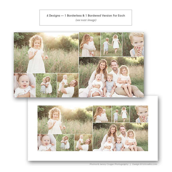 10x20 Photo Collage Storyboard Template - 8 Pack - For Photographers - Photoshop Required - STORYLINE - 1615