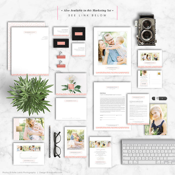 Photographer Promo Card Photoshop Template - Photography 5x7 Marketing Card - OLIVIA - 1623