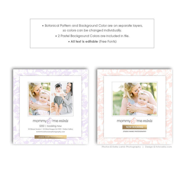 Mommy & Me Mother's Day Photo Session Digital Marketing Board - Mom and Me  - MOM ME 1 - 1655