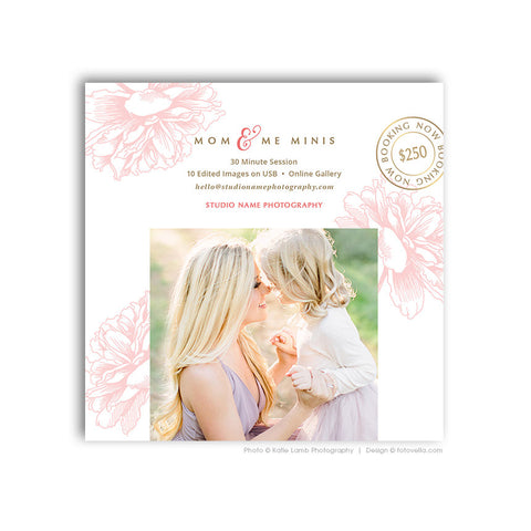 Mommy & Me Minis - Mother's Day Photo Session - Digital Marketing Board - MOM ME 2 - 1656
