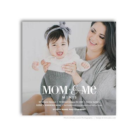 Mommy & Me Minis - Mother's Day Photo Session - Digital Marketing Board - MOM ME 3 - 1657