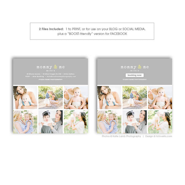 Mommy & Me Minis - Mother's Day Photo Session - Digital Marketing Board - MOM ME 4 - 1658