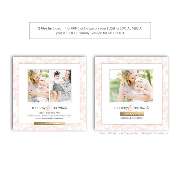 Mommy & Me Mother's Day Photo Session Digital Marketing Board - Mom and Me  - MOM ME 1 - 1655