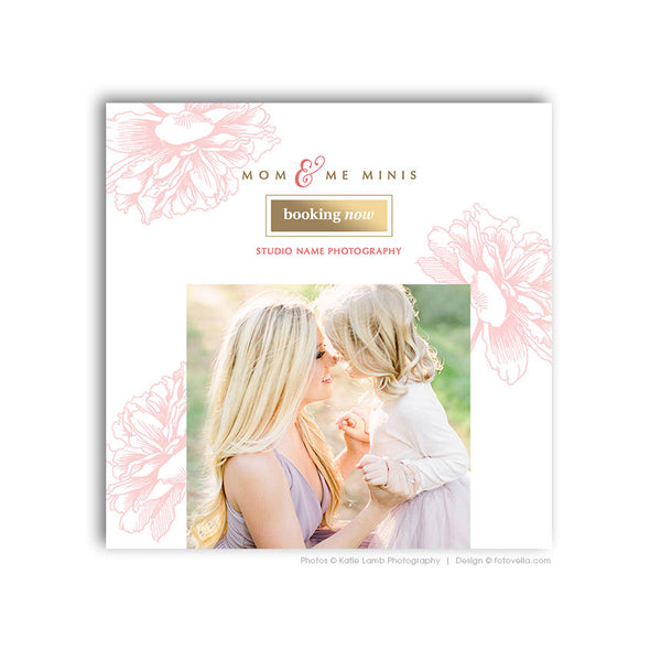 Mommy & Me Minis - Mother's Day Photo Session - Digital Marketing Board - MOM ME 2 - 1656