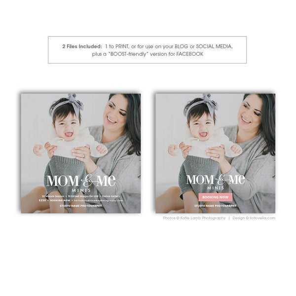 Mommy & Me Minis - Mother's Day Photo Session - Digital Marketing Board - MOM ME 3 - 1657
