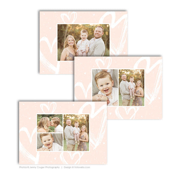 Valentine's Day Photo Card Template - For Photographers - Photoshop Required - LOVE ALWAYS - 1700