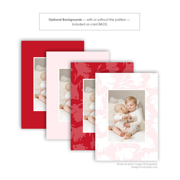 Valentine's Day Photo Card Template - For Photographers - Photoshop Required - LOVE - 1701