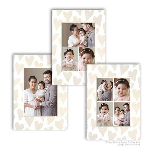 Valentine's Day Photo Card Template - For Photographers - Photoshop Required - HAPPY VALENTINES DAY - 1702