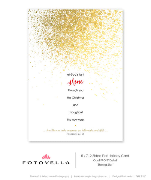 Christian Christmas Card Template - Photoshop Template - 1197