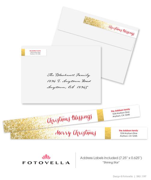 Christian Christmas Card Template - Photoshop Template - 1197